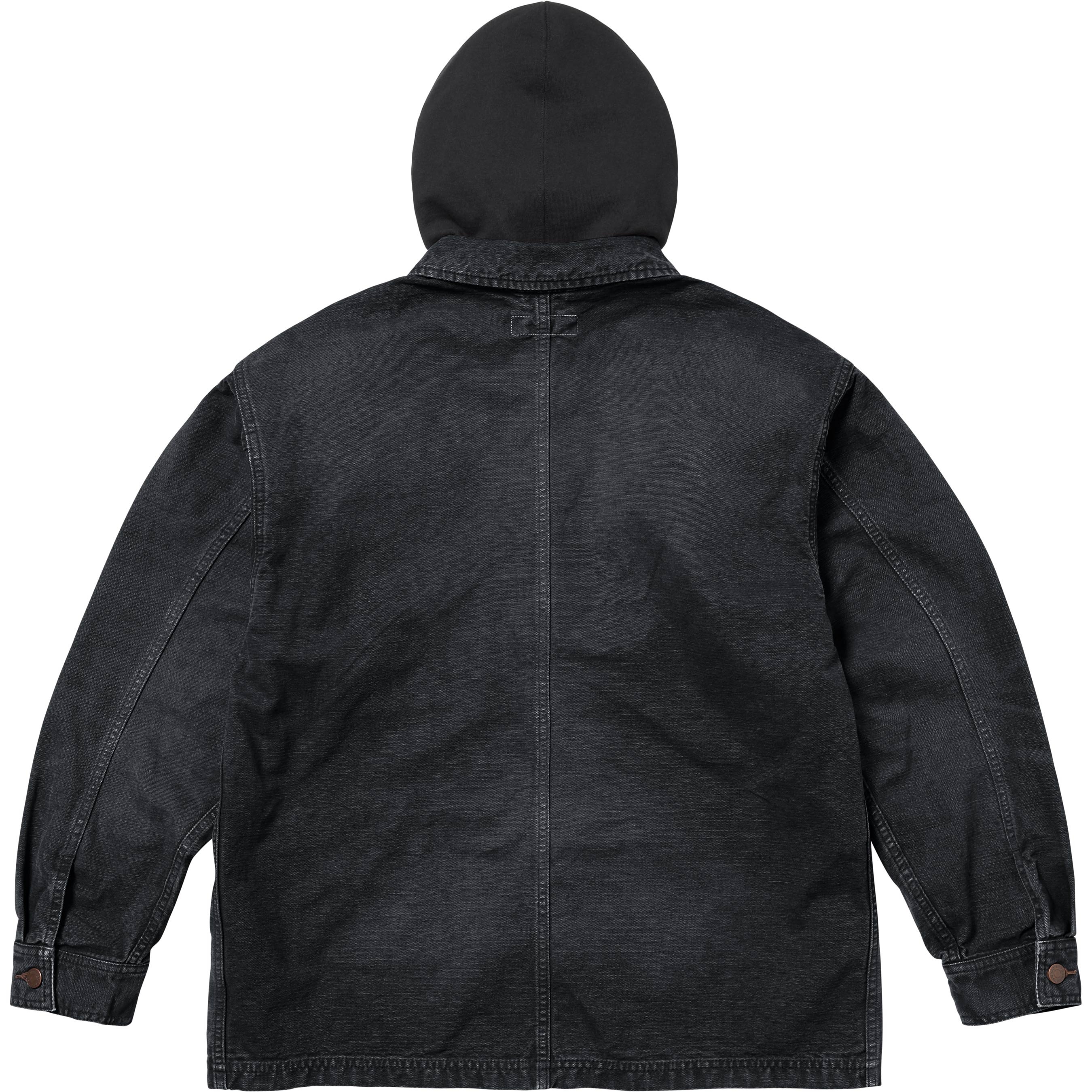 Worn Hooded Chore Coat view 3